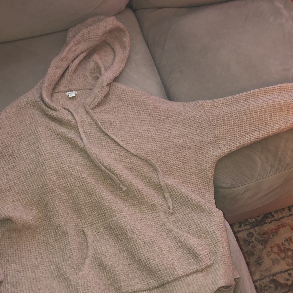 Aerie Waffle Sweater Hoodie